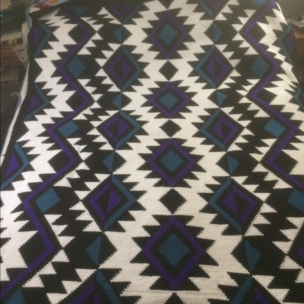 Hand made, never used crochet Afghan
